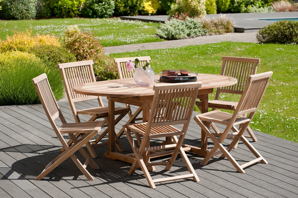 Fun - Table De Jardin 4/6 Pers - Marron
