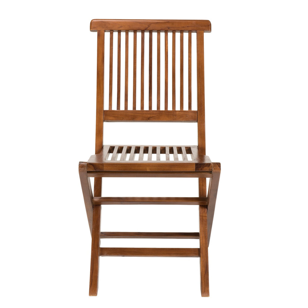 Maeva - Lot De 2 Chaises Jardin - Marron
