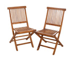 Maeva - Lot De 2 Chaises Jardin - Marron