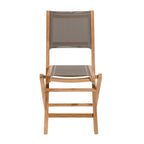 Fun - Lot De 2 Chaises Jardin - Taupe/Marron