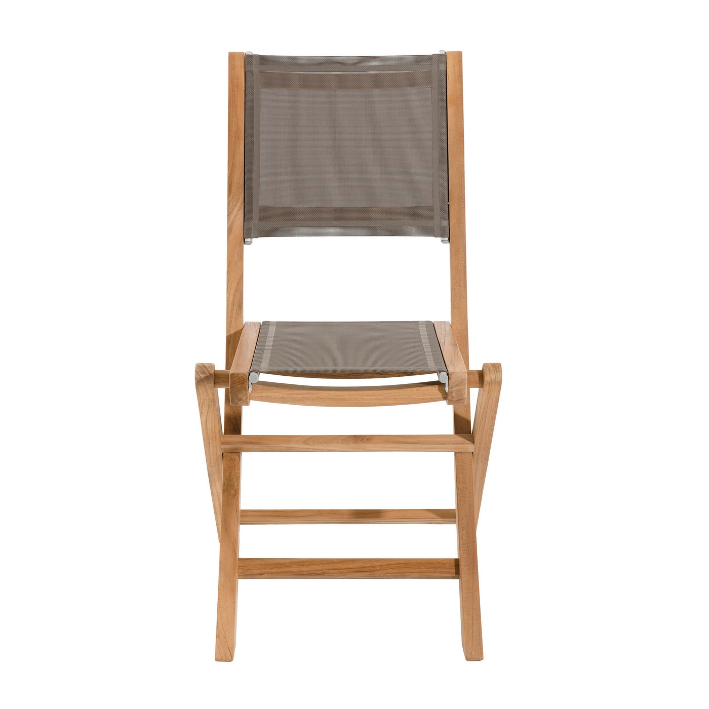Fun - Lot De 2 Chaises Jardin - Taupe/Marron