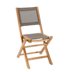 Fun - Lot De 2 Chaises Jardin - Taupe/Marron