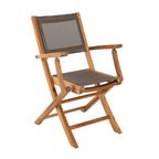 Fun - Lot De 2 Fauteuils Jardin - Taupe/Marron