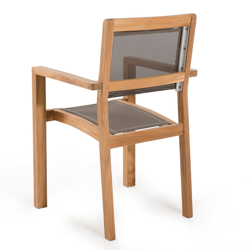 Fun - Lot De 2 Fauteuils Jardin - Taupe/Marron