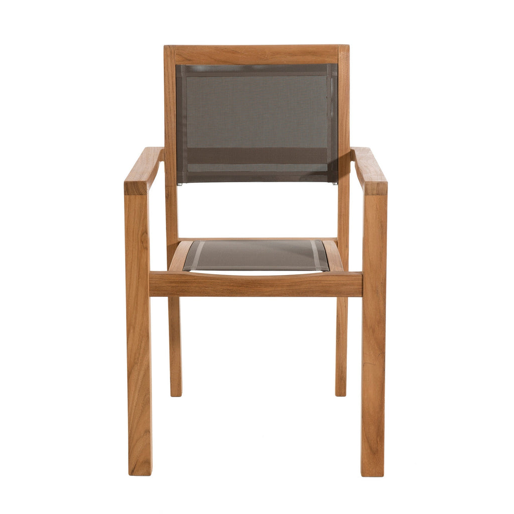 Fun - Lot De 2 Fauteuils Jardin - Taupe/Marron