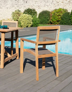 Fun - Lot De 2 Fauteuils Jardin - Taupe/Marron