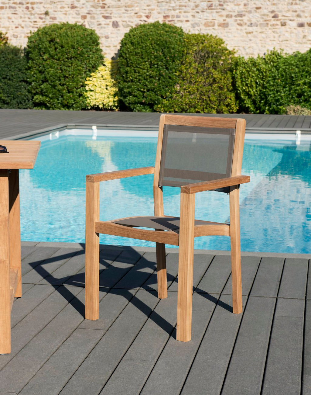 Fun - Lot De 2 Fauteuils Jardin - Taupe/Marron