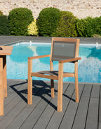Fun - Lot De 2 Fauteuils Jardin - Taupe/Marron