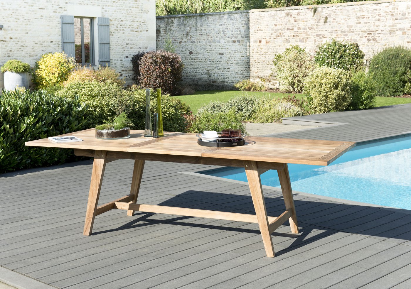 Fun - Table De Jardin 8/10 Pers - Taupe/Marron