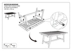 Fun - Table De Jardin 8/10 Pers - Taupe/Marron