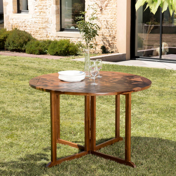 Maeva - Table De Jardin 4/5 Pers - Marron