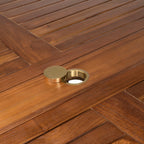 Maeva - Table De Jardin 4/5 Pers - Marron