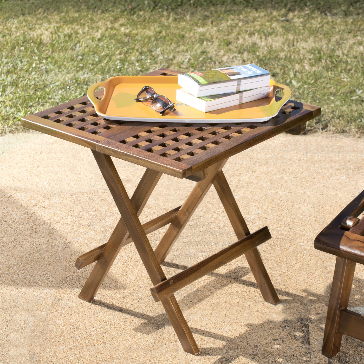 Maeva - Table Pique-Nique De Jardin - Marron