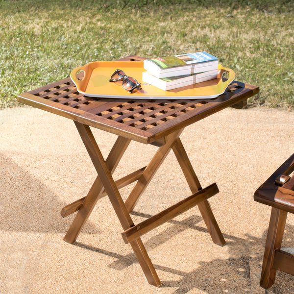 Maeva - Table Pique-Nique De Jardin - Marron