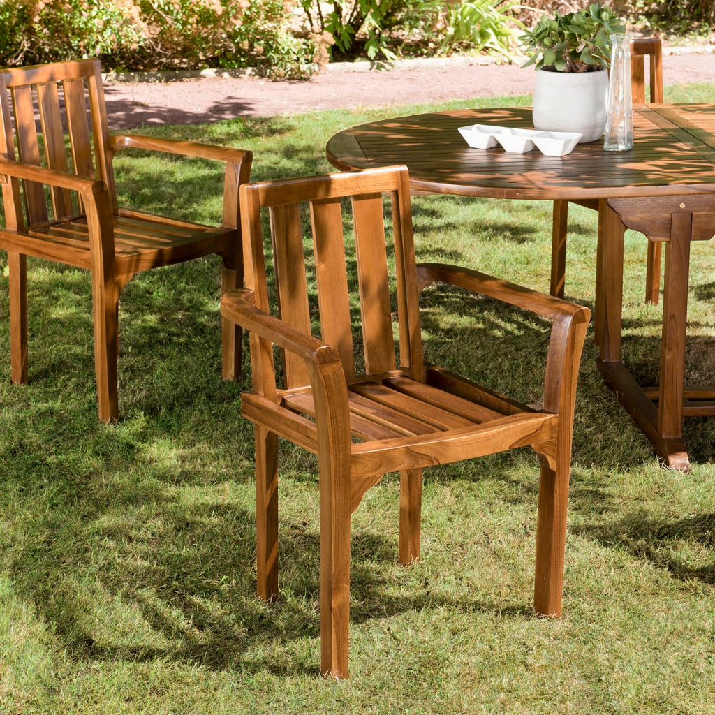 Maeva - Lot De 2 Fauteuils Jardin - Marron