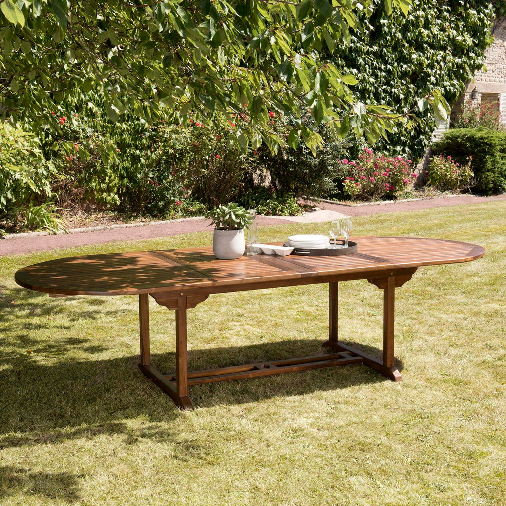 Maeva - Table De Jardin 10/12 Pers - Marron