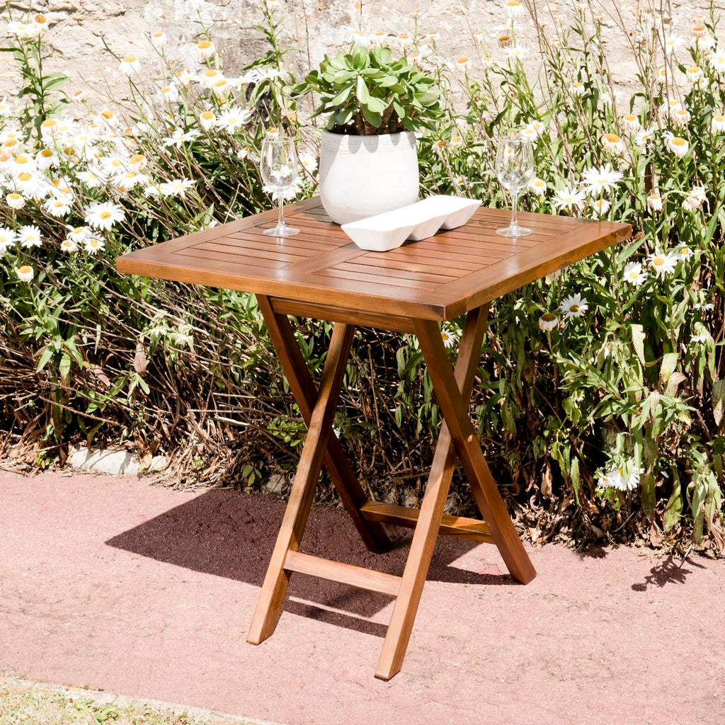 Maeva - Table De Jardin 2 Pers - Marron
