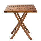 Maeva - Table De Jardin 2 Pers - Marron