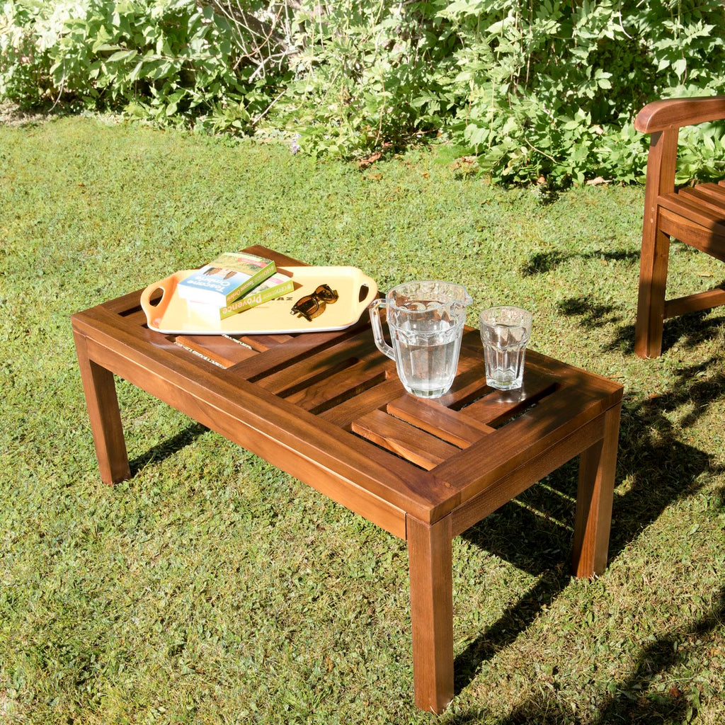 Maeva - Table Basse De Jardin - Marron