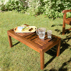 Maeva - Table Basse De Jardin - Marron