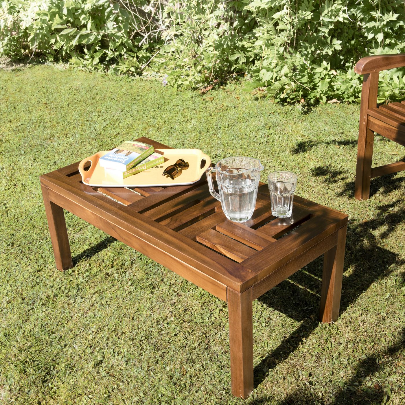 Maeva - Table Basse De Jardin - Marron