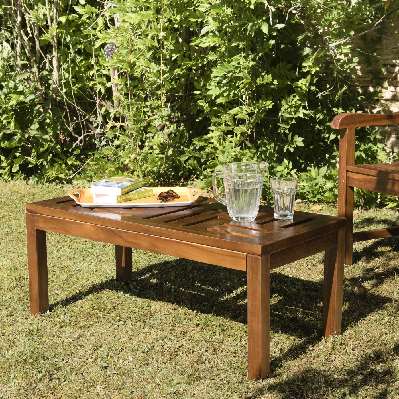Maeva - Table Basse De Jardin - Marron