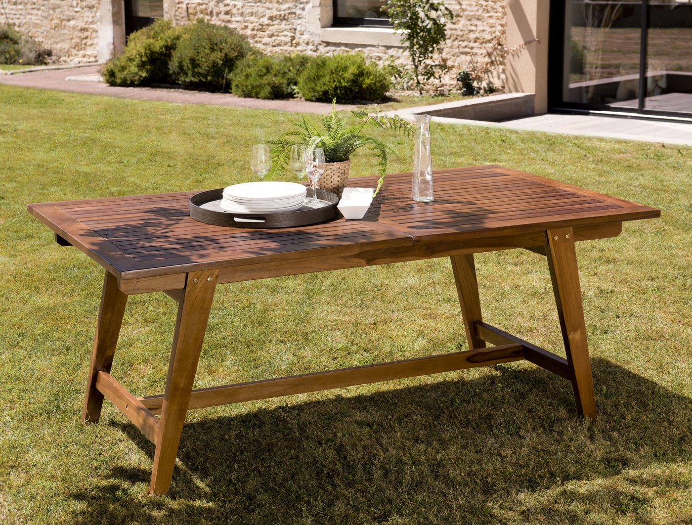 Maeva - Table De Jardin 8/10 Pers - Marron