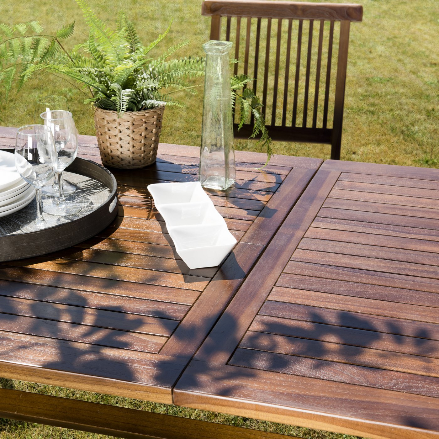 Maeva - Table De Jardin 8/10 Pers - Marron