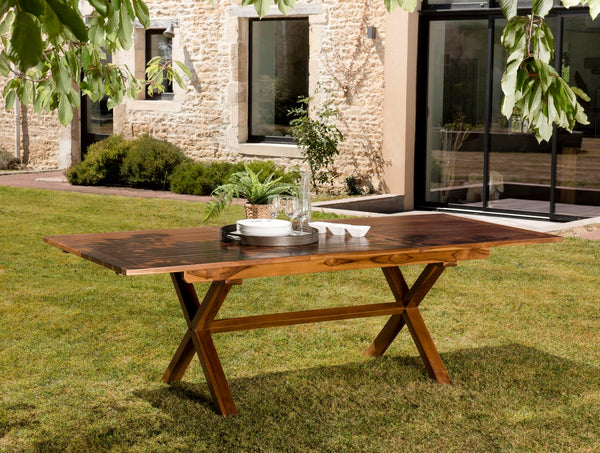 Maeva - Table De Jardin 8/10 Pers - Marron