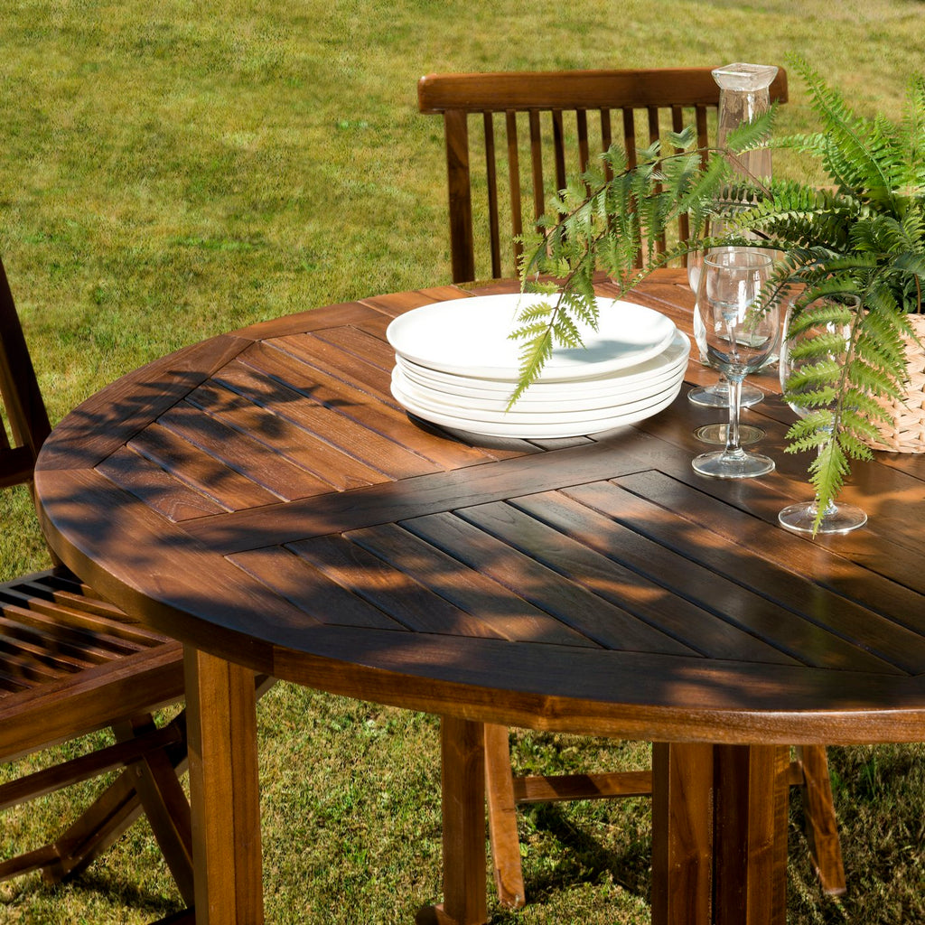 Maeva - Salon De Jardin 4/5 Pers - Marron