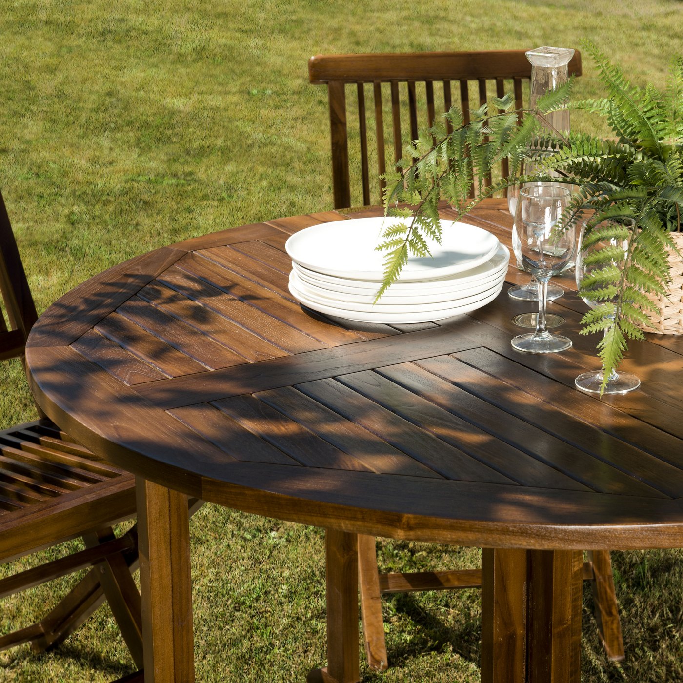 Maeva - Salon De Jardin 4/5 Pers - Marron
