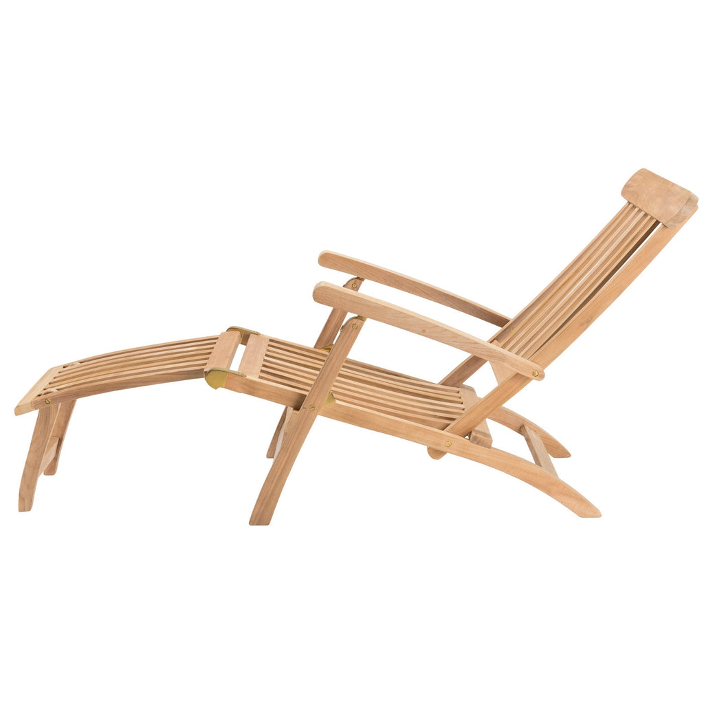 Fun - Chaise Longue De Jardin - Marron