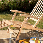 Fun - Chaise Longue De Jardin - Marron