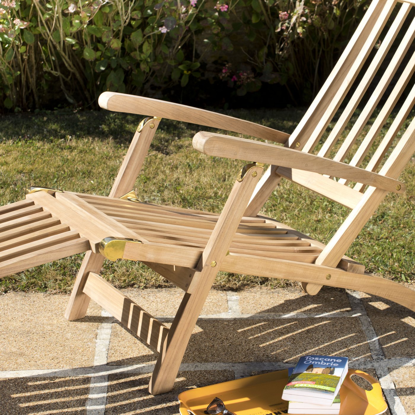 Fun - Chaise Longue De Jardin - Marron