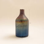 Sunset - Vase Aux Nuances Bleuté Et Rosé - Verre