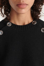 The Kooples - Pull Col Rond A Ouvertures Sur Les Epaules Et Boutons - Femme