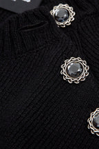 The Kooples - Pull Col Rond A Ouvertures Sur Les Epaules Et Boutons - Femme