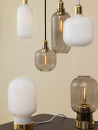 Lampe De Table Amp En Laiton Ue - Smoke/Brass
