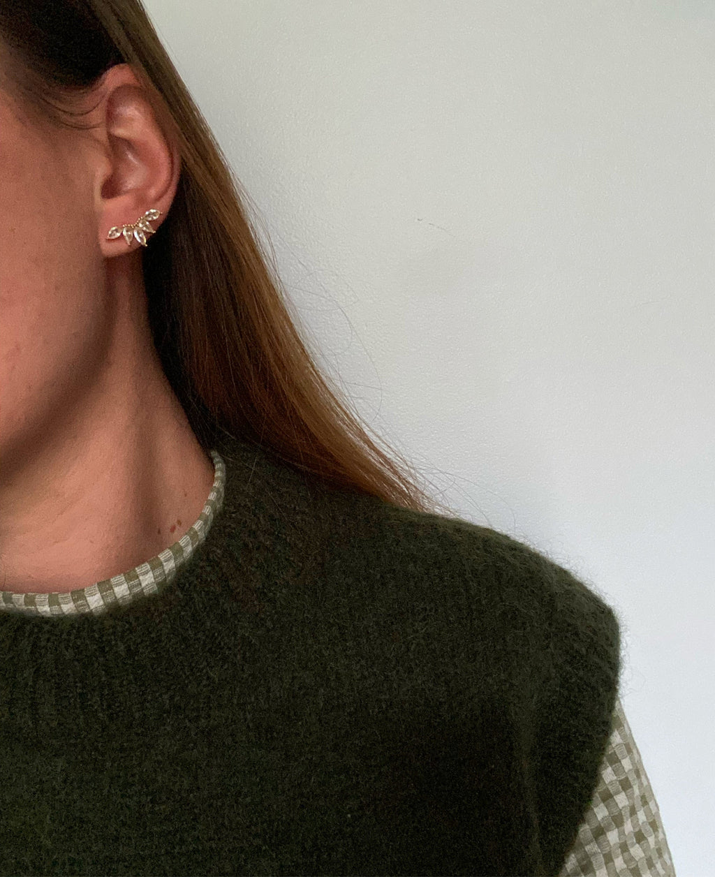 Boucles D'Oreilles Blanche