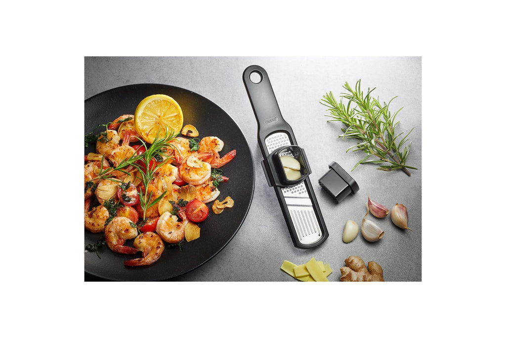 Rafino - Coupe-/Râpe Ail - Noir/Argent