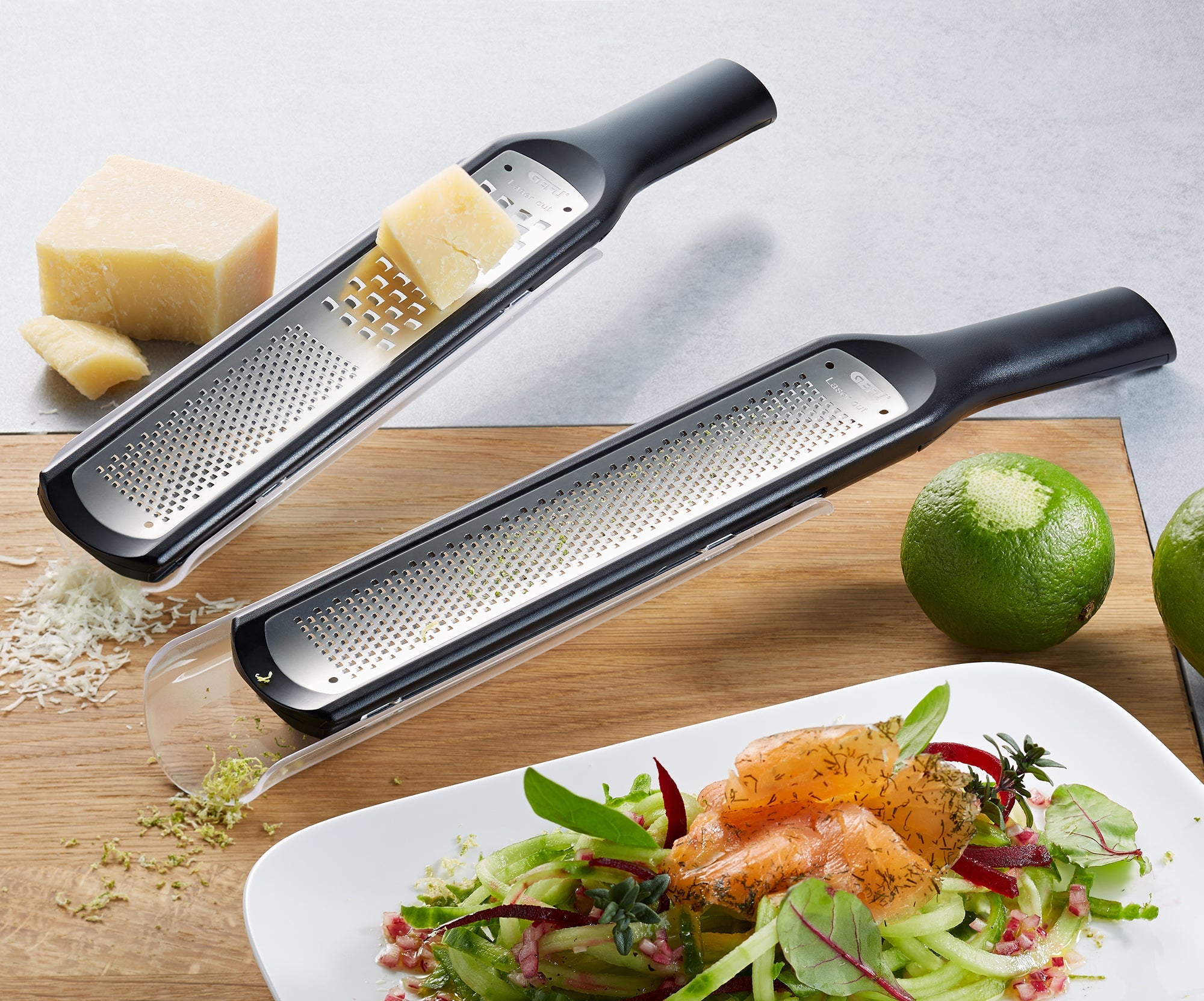 Rafino - Râpe Fine Et Grossière - Noir/Argent