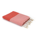 Ibiza - Fouta Nid D'Abeille - Orange Corail