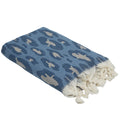 Leopard - Fouta Jacquard - Bleu