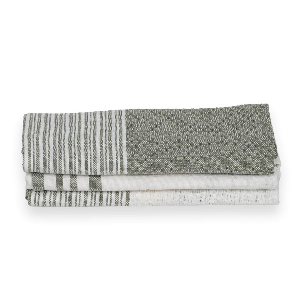 Mahdia - Torchon (X3) - Vert Olive