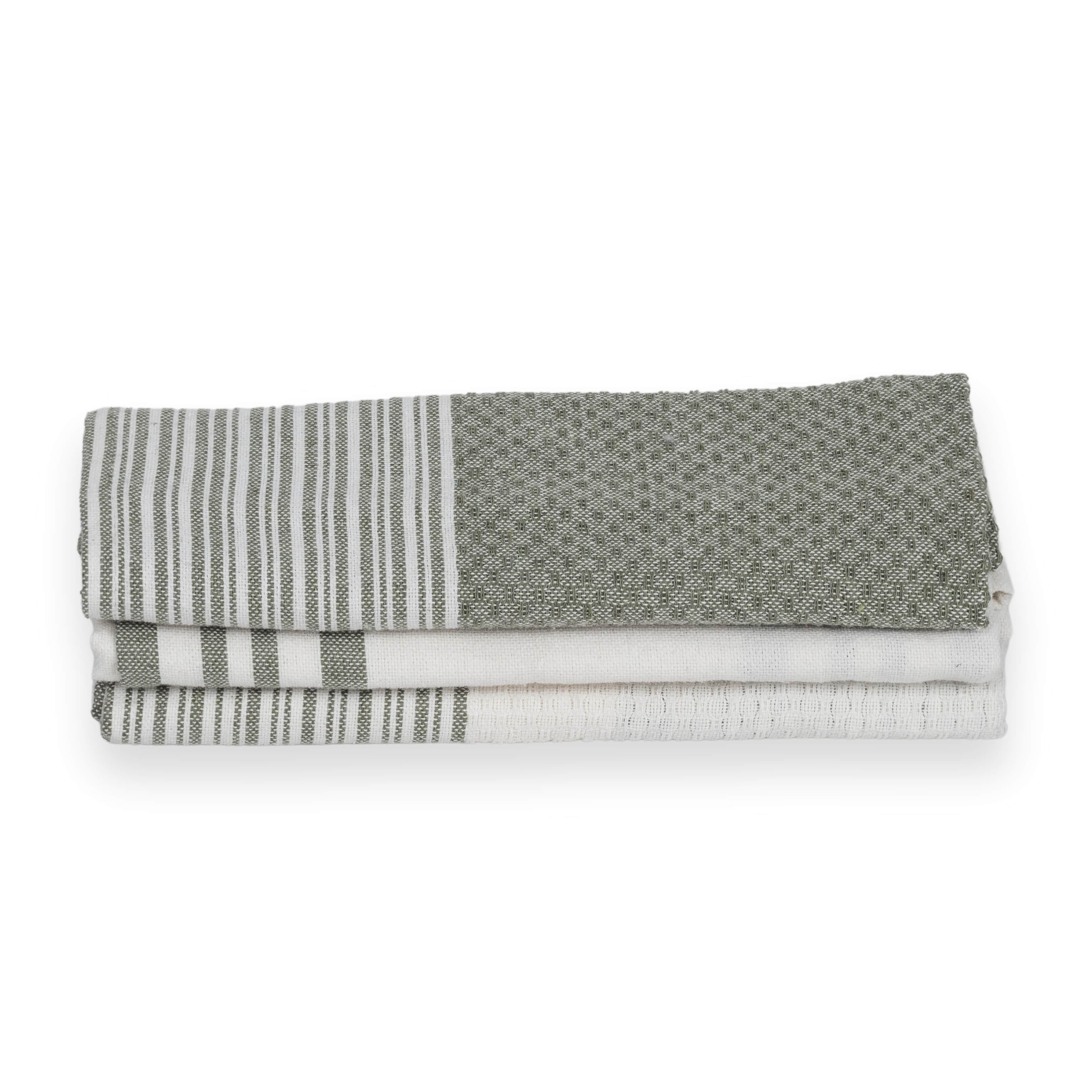 Mahdia - Torchon (X3) - Vert Olive