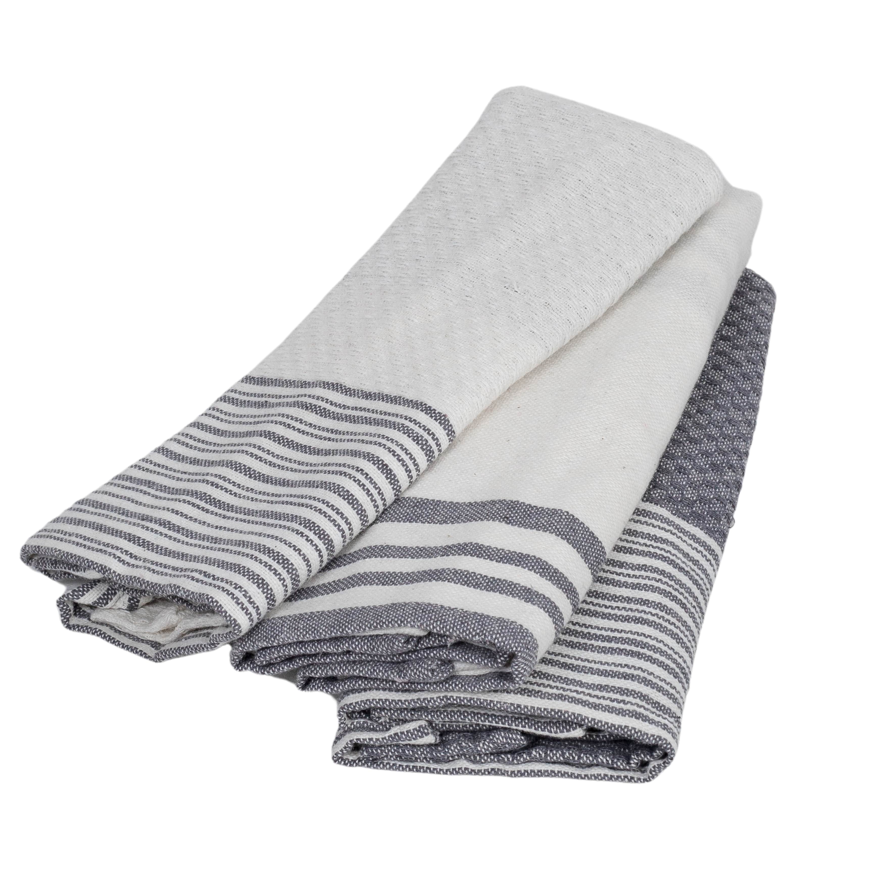 Mahdia - Torchon (X3) - Gris Moyen