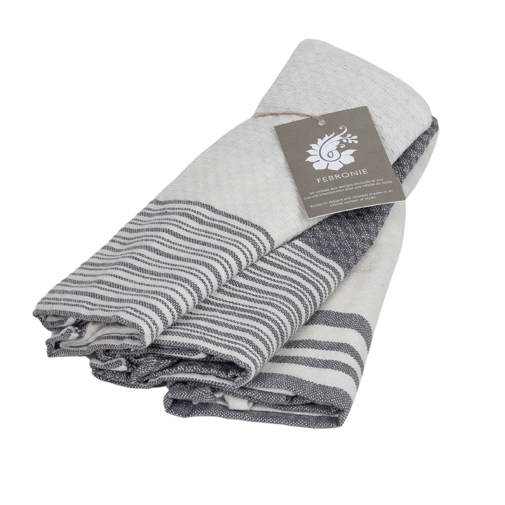 Mahdia - Torchon (X3) - Gris Moyen