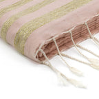Hamptons - Fouta Nid D'Abeille - Rose Pâle