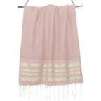 Hamptons - Fouta Nid D'Abeille - Rose Pâle