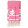 Hamptons - Foutas De Bain (1 Grande et 2 Petites) - Rose Malabar